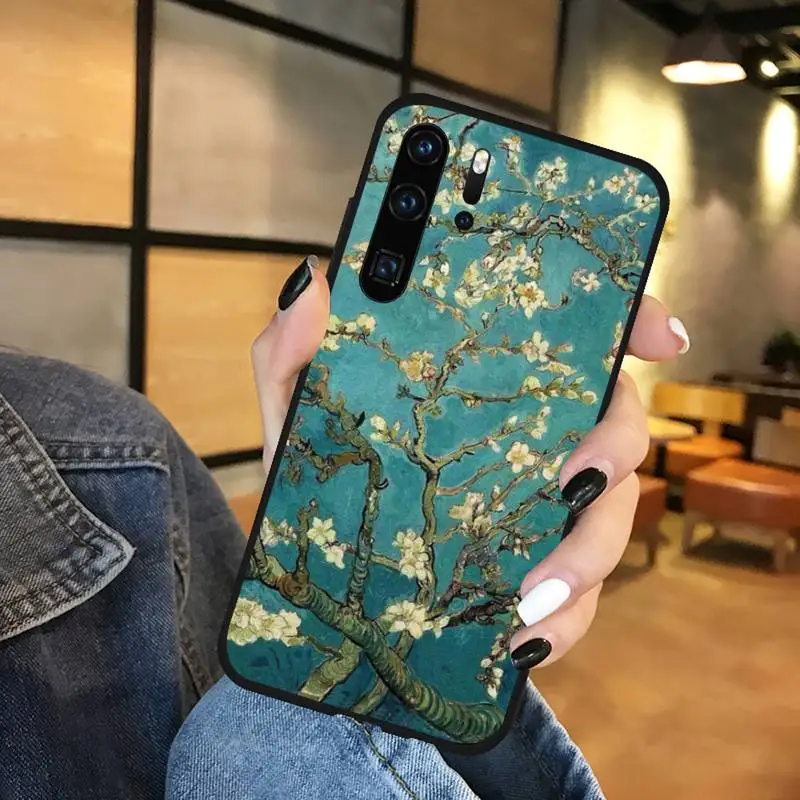 

Capinha para celular Van Gogh Phone Case Funda For Huawei P9 P10 P20 P30 Lite 2016 2017 2019 plus pro P smart
