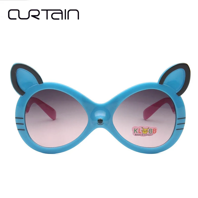 Занавес 2019 модные солнцезащитные очки с кошачьим лицом Детские брендовые