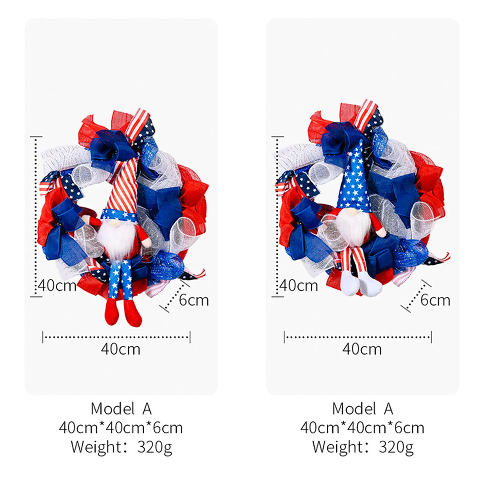 

Door Wreath Decoration Outdoor Decor American Independence Day Rudolph Garland Decoration Holiday Dress Garland Shopp Beautiful