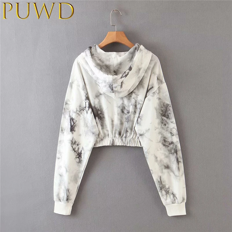 Черные и белые женские элегантные толстовки с принтом 2020 модные стильные