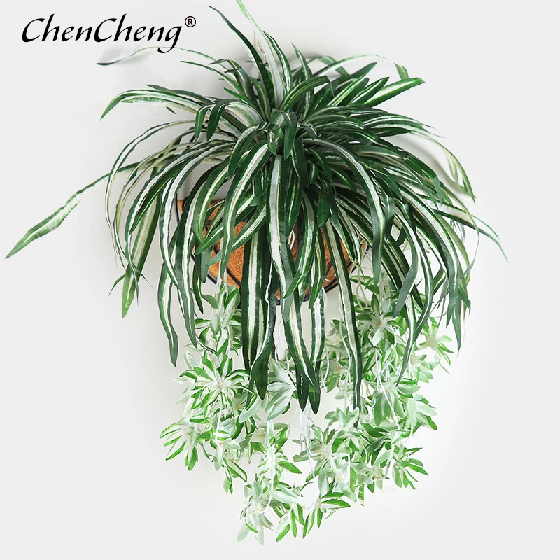 Искусственное растение CHENCHENG 65 см ципарис в горшке зеленое имитация гибискуса