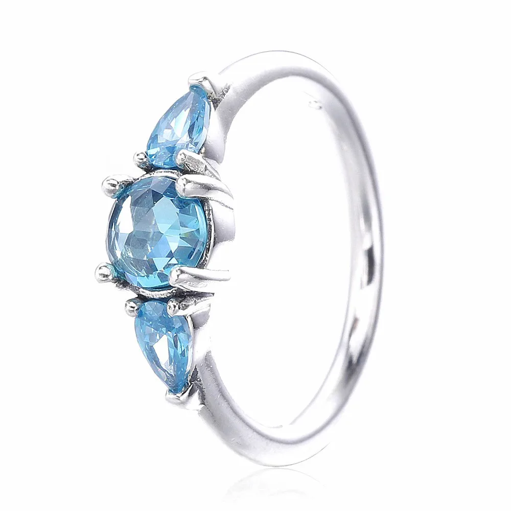 

Fashion Jewelry 925 Sterling Silver Pan Ring, Women's New Summer Ring With 2020 Water Drop