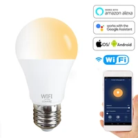 wifi smart bulb alexa voice control dual tone a19 color e27 b22 e26 led 220v lampy living room lights 220 volt chip