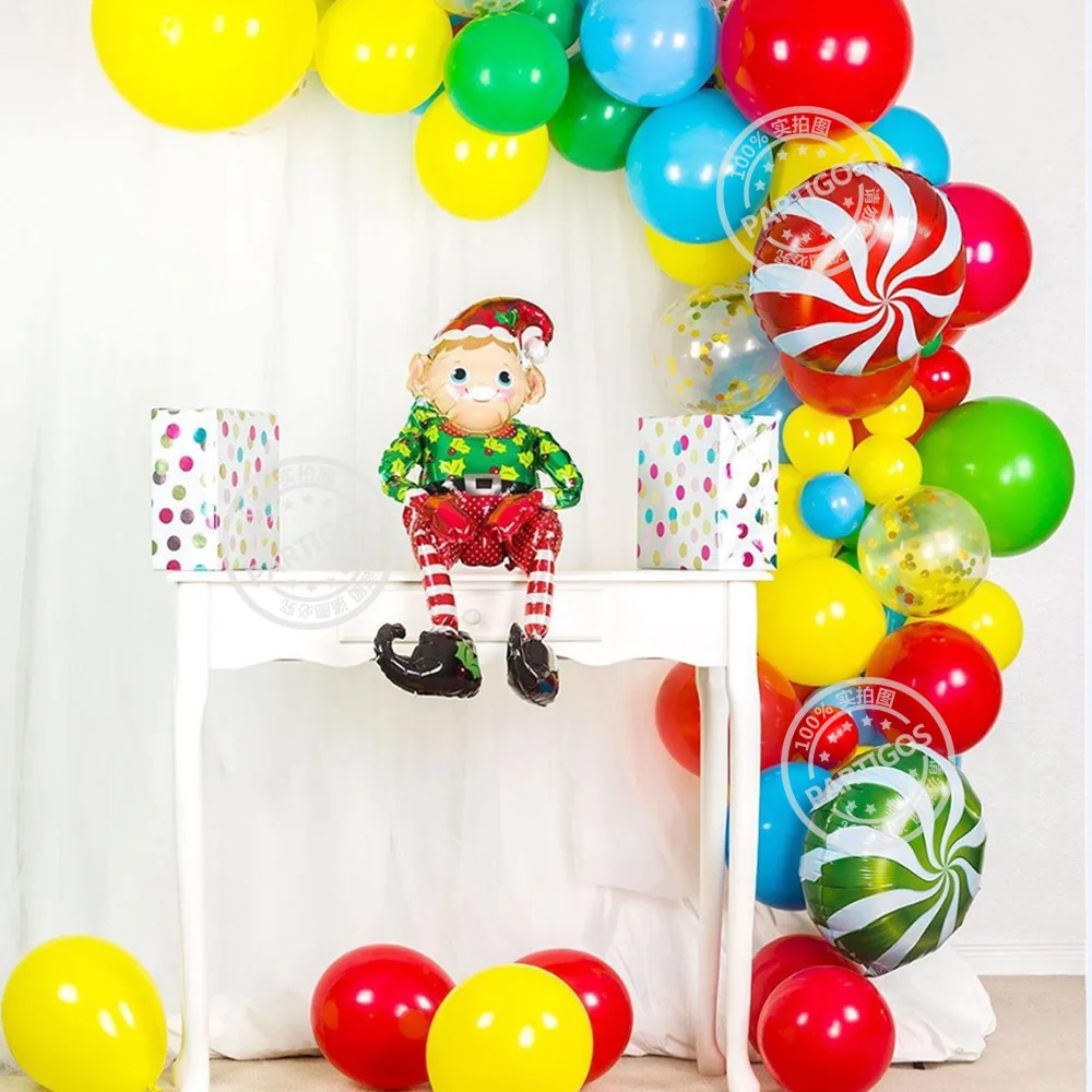 10 шт./лот красочные шары из фольги в виде конфет 18 дюймов круглые шарики форме