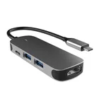 Док-станция Bakeey 4 в 1 с разъемом USB USB-C A и гнездом Type C для планшетов, телефонов, iPhone 12