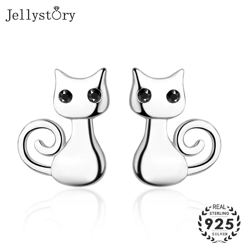 Jellystory Мода 925 стерлингового серебра ювелирные изделия серьги с цирконием