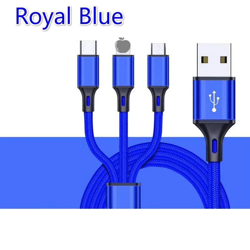 USB кабель для iPhone XS X 8 7 6 зарядное устройство 3 в 1 микро USB кабель для Android USB TypeC кабели для мобильных телефонов для samsung S9