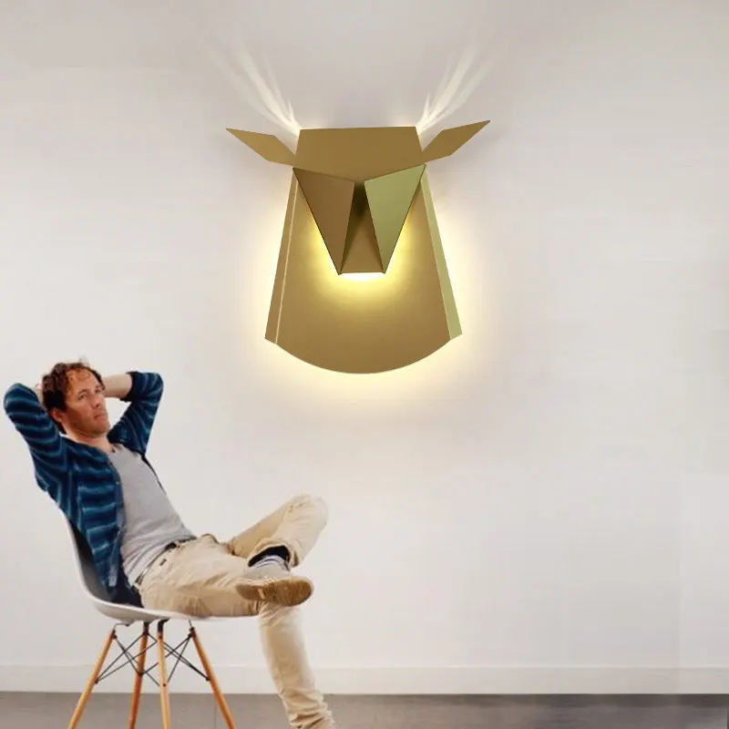 Современная светодиодная лампа настенное бра Скандинавское освещение для