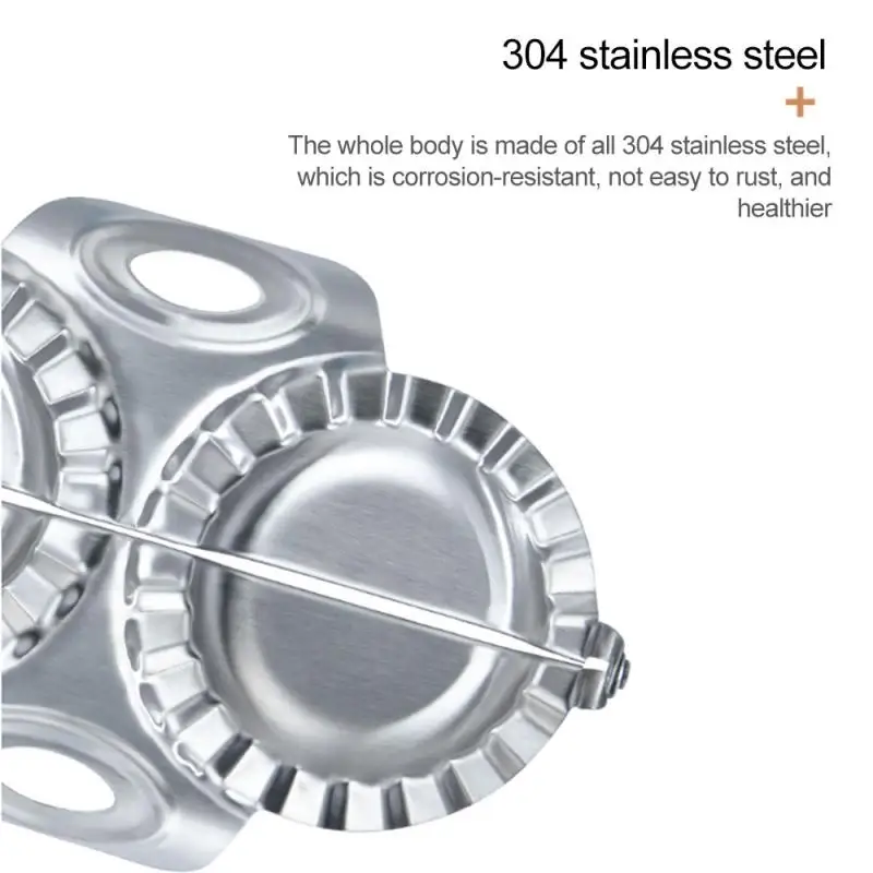 

Dumpling Mold Double Head DIY Dumplings Kitchen Gadgets Dumpling Artifact Tool Stainless Steel Dumpling Artifact Tool Press