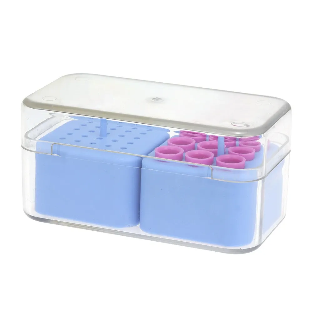

Dental Grinding Head Holder Plastic Dental Bur Stand Organizer Container Dental Drill Bit Holder Multi-functional