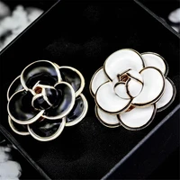 camellia brooch female high end pearl silk scarf buckle retro corsage cute pin jewelry clothes accessories