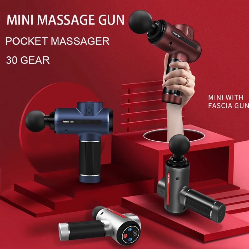 Мини массажный пистолет массажер Вибрация Мышечная Релаксация модный глубокая