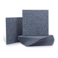 12 pcs acoustic absorption panelsbeveled ceramic tiles for sound insulationsuitable for homes and offices30x30x0 9cm