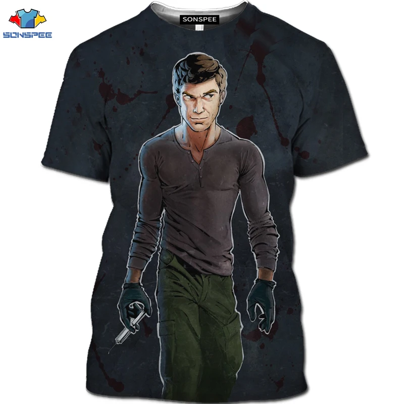 Мужская футболка с 3D принтом SONSPEE Fun Jesus в стиле хип хоп Harajuku из сериала Horror Dexter Surgery