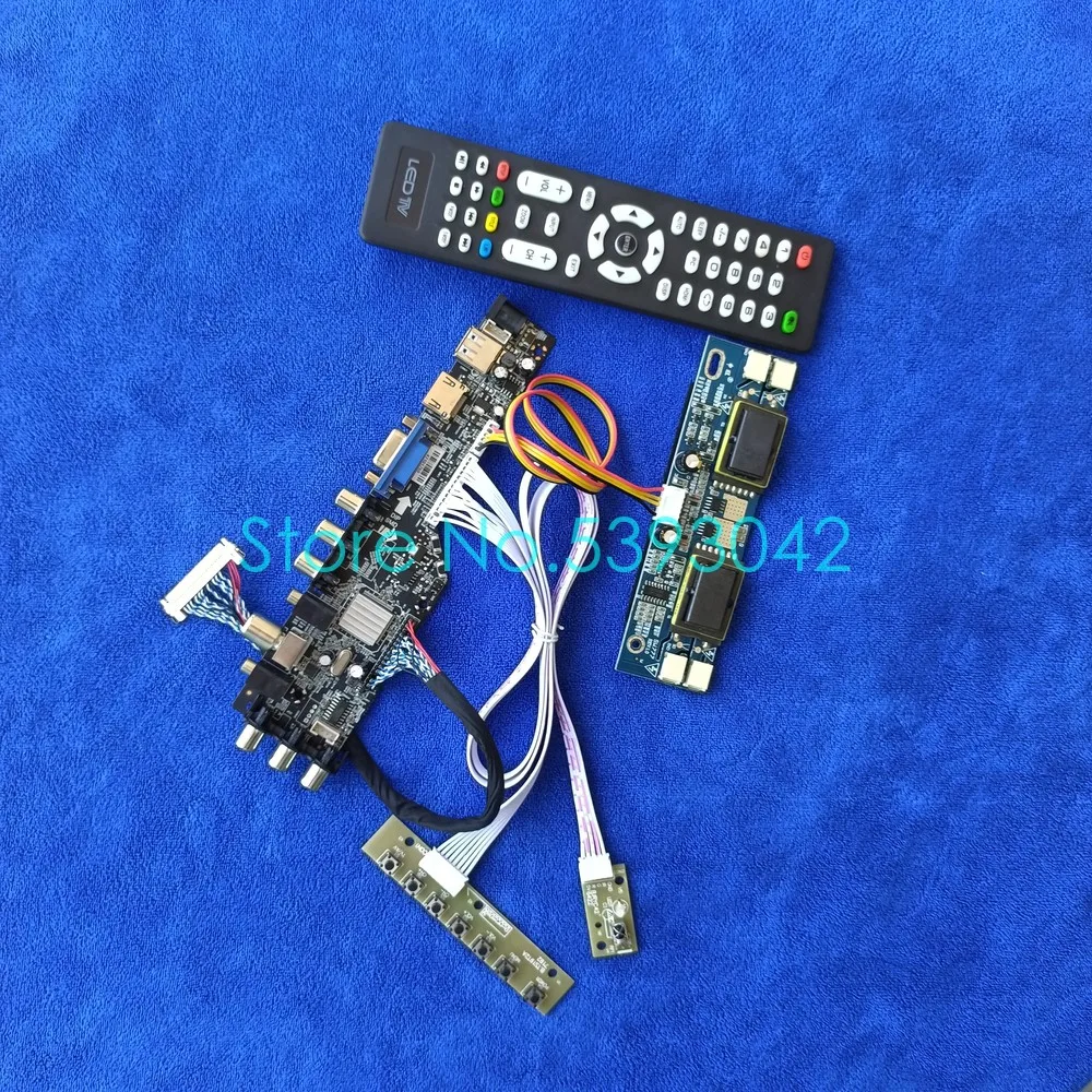 Для LTM230HT01 DVB-C/T/T2 4CCFL 3663 цифровой сигнал USB + AV LVDS 30-Pin 1920*1080 контроллер ЖК-экрана