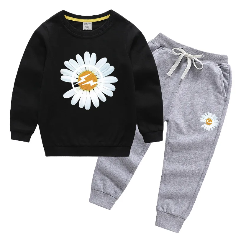 

Autumn Toddler Boys Clothes Sets Winter Baby Girls Clothes Cotton Top+Pants Children Clothes Teen Sports Suit For 8 10 14 Years