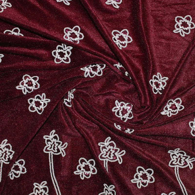 

Bestway Lace Latest Sequin Velvet Lace Fabric 2020 High Quality Embroidery African Nigerian Dress Material 5 Yards Elegant