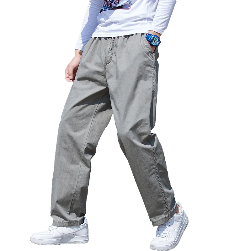 

Men Tactical Pants Summer Elastic Cargo Pants Men Clothing Thin Pants Military Trousers Loose Safari Style Trousers Khaki 6XL