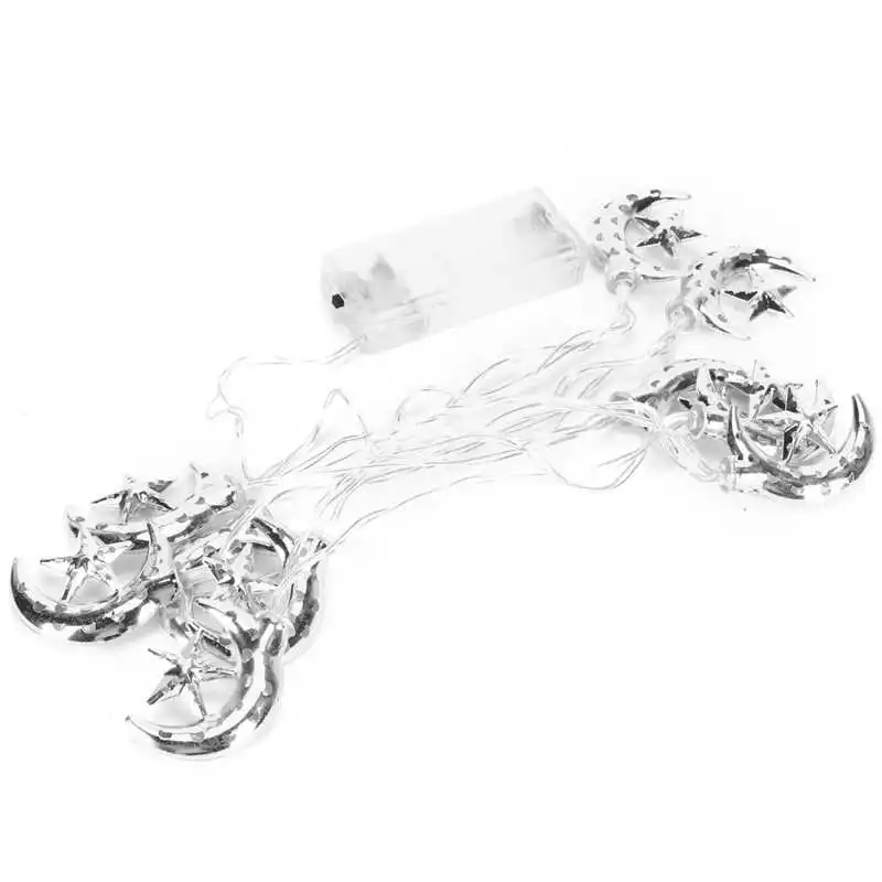 

1.5M Hollow Out Moon Star Shaped 10LED String Lights Decative Light For Muslim.