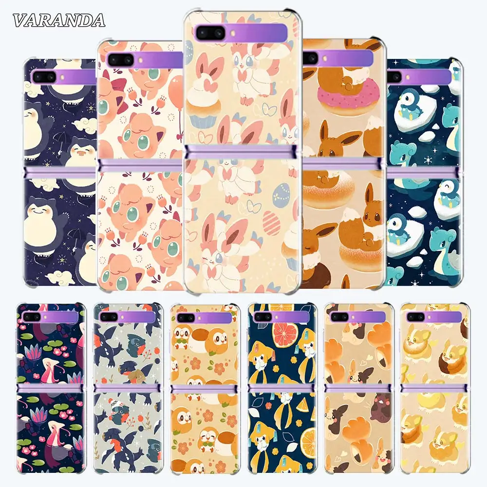 

Cute Cartoon Animal Cat Dog Phone Case For Samsung Galaxy Z Flip3 Cases For Galaxy Z Flip ZFlip 5G Hard PC Back Cover Coque
