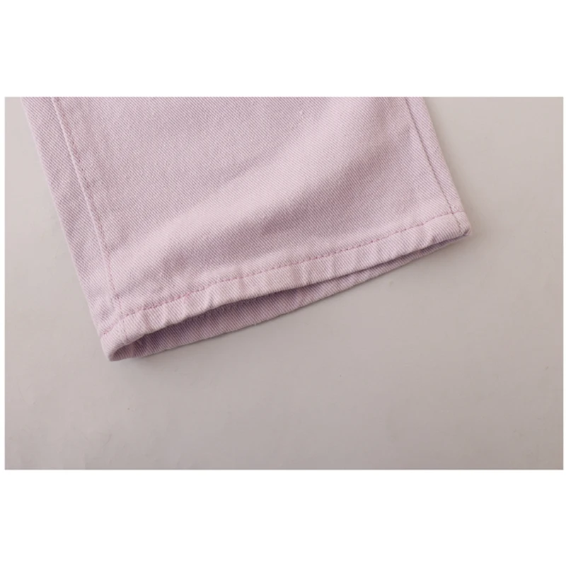

Rok High Waist Purple Jeans For Women 2021 Summer New Trendy Chic Denim Wide Leg Pants Female Casual Loose Tide Straigh Trousers