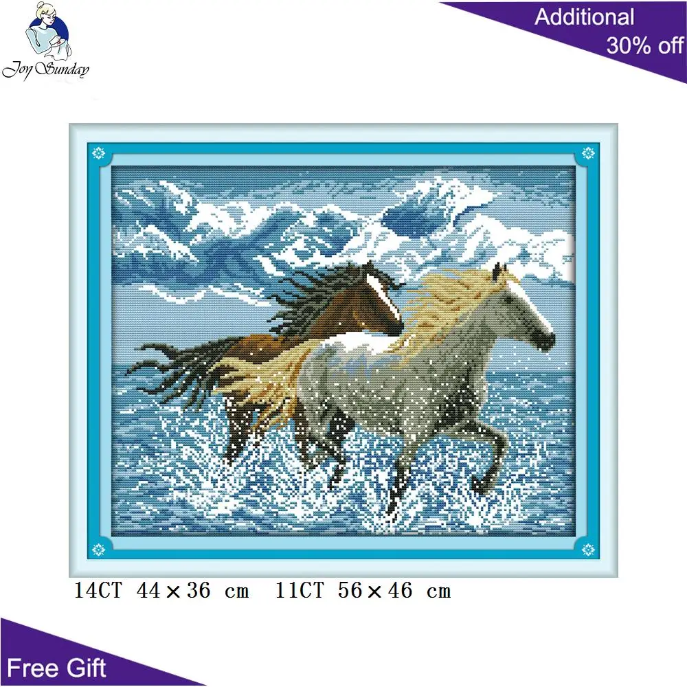 Набор для вышивки лошади Joy Sunday D544 14CT 11CT |