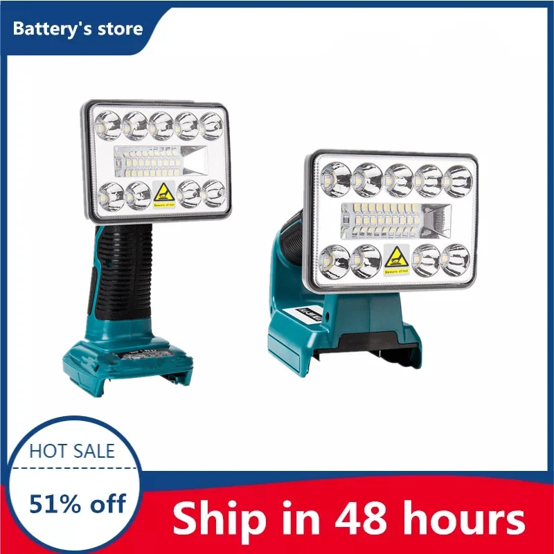 Светодиодная лампа рабочего освещения светодиодный фонарь 18 в для помещений и