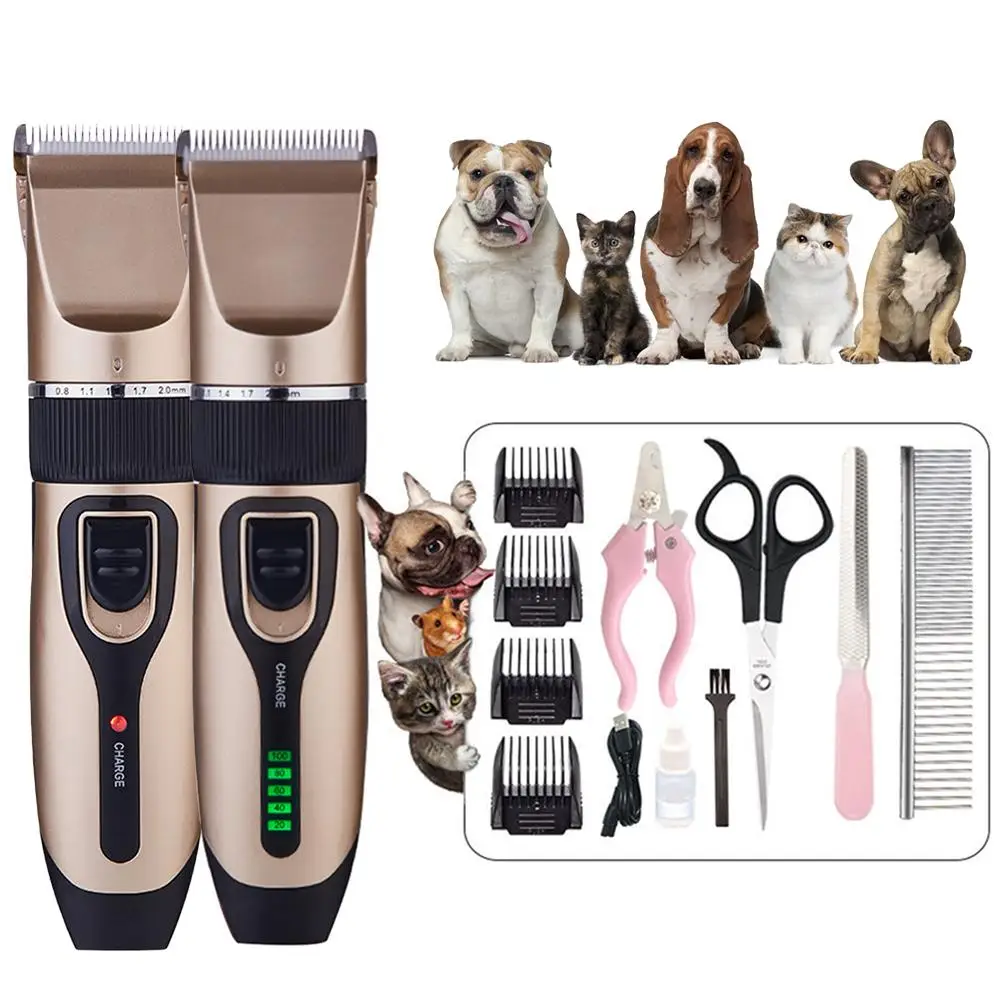 

Electrical Pet Hair Trimmer USB Rechargeable Low-noise Cat Dog Hair Clipper Kit Remover Cutter Grooming Pets Accessories Haircut