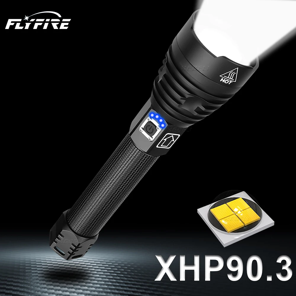 400000 лм xhp90.3 самый мощный светодиодный фонарик usb xhp50 аккумуляторные тактические