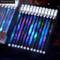 12pcslot constellation erasable gel pen 0 5mm starry black ink pen for girl gift student stationery school office supplies