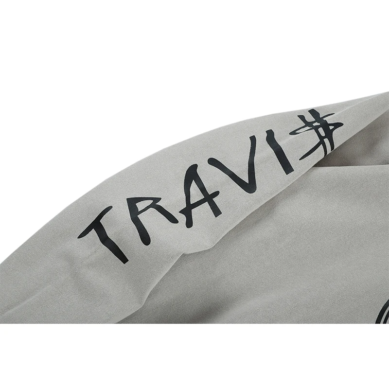 

Autumn Mens Hoodies Hip Hop Travi Letter Printed Casual Loose Sweatshirts Streetwear Pullover Winter Hooded Male Tops