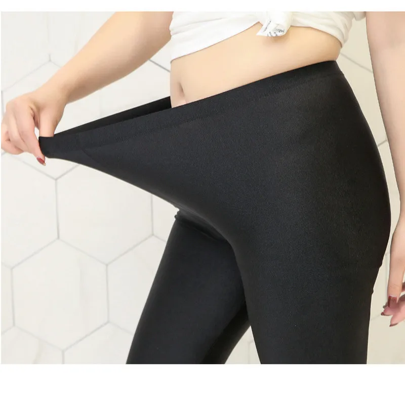 

Plus Size Legging Elastic Shiny Glossy Leggings women fashion High Waist Workout Bodybuilding sexy leggings 5XL OUC3346