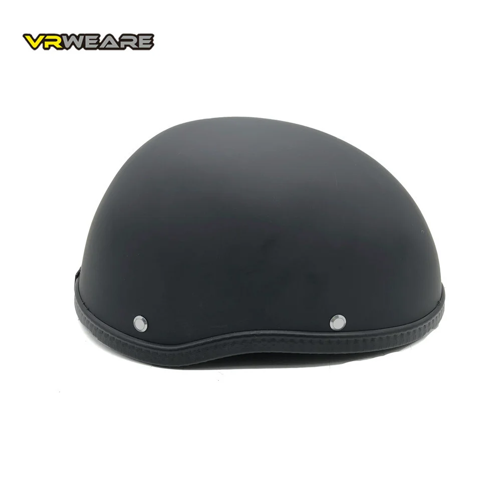 Шлем для мотоцикла WWII Cascos для Harley винтажный полуоборотный ретро-шлем на немецком чоппере Cruiser Matte Black.