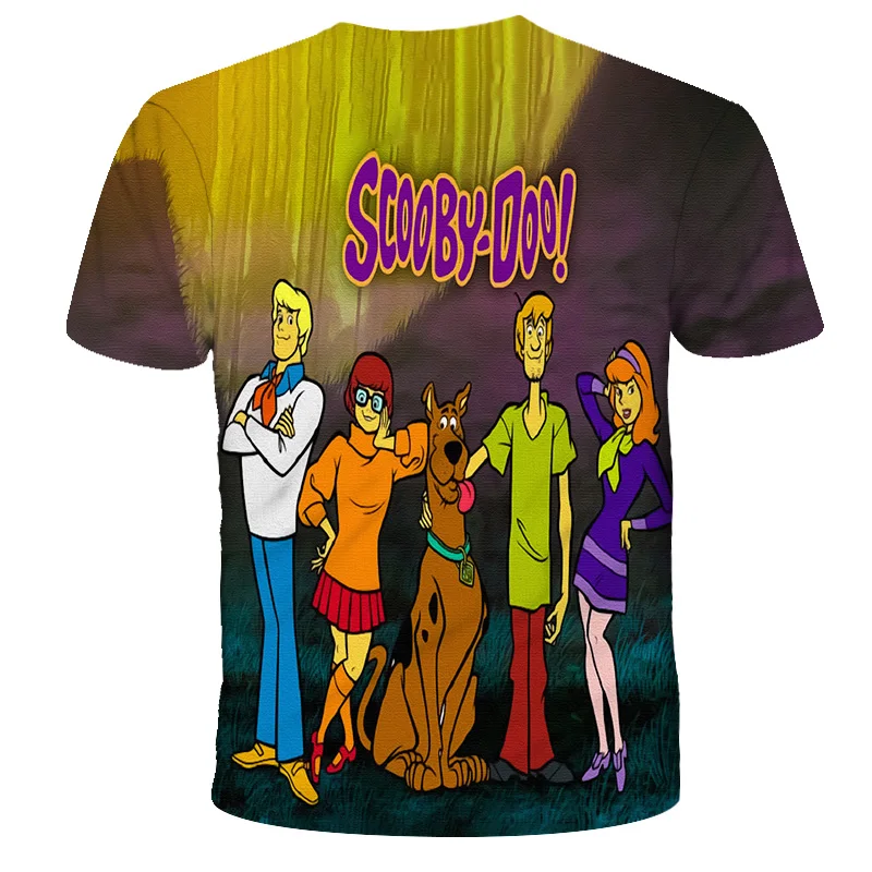 

New animation 3D printed T shirt children Scooby-Doo fashion T shirt children Doo Harajuku sexy T shirt funny T shirt boys and g