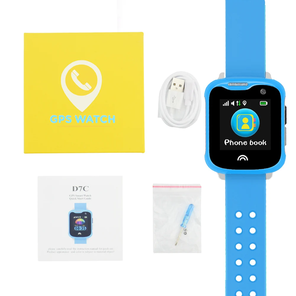 Водонепроницаемые Смарт часы с камерой D7 GPS LBS Wi Fi|GPS-трекеры| |