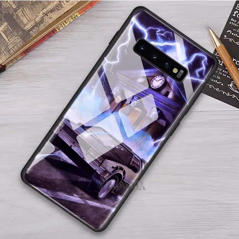 

Glass Case for Samsung Galaxy S20 FE S10 Plus S9 S21 Note 10 Lite 20 Ultra 9 S10e S8 Phone Cover Fundas Back To The Future