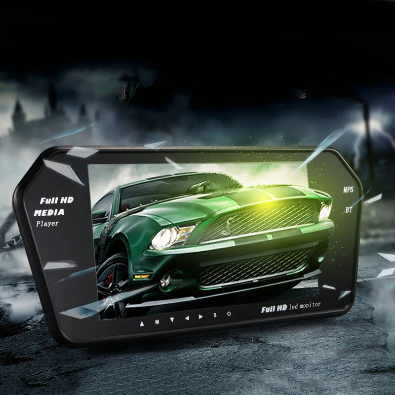 

7 дюймов Беспроводной автомобильный монитор 1024X600 Bluetooth MP5 FM вещания заднего вида Камера трек обратный Системы
