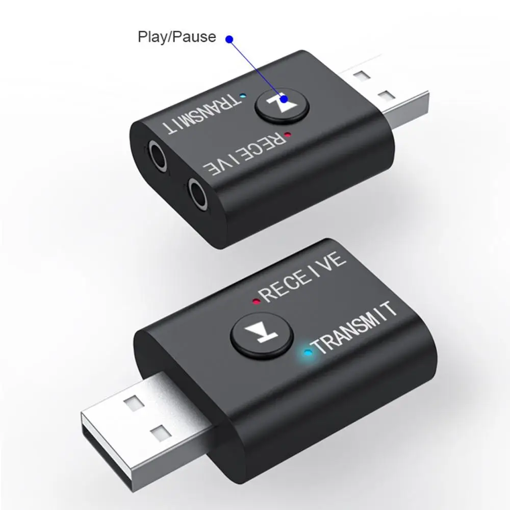 Bluetooth ресивер передатчик 2 в 1 мини стерео 5 0 USB разъем 3 мм беспроводной аудио