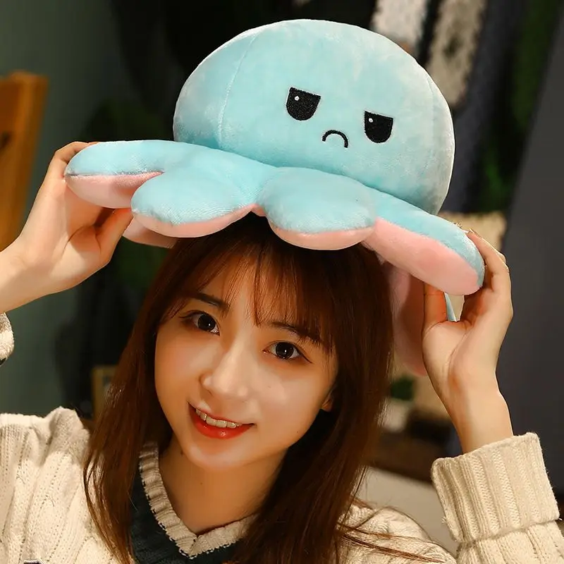 

Turno Cute Two-side Toys Animal Brand Multifunction Octopus Fashion Double-sided Cara Octopus Bedroom Game For Stress Multicolor