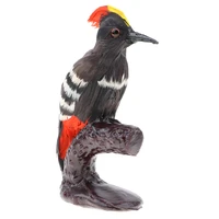 lifelike simulation plush stuffed animals model figurine kids science nature toys home decoration woodpecker a
