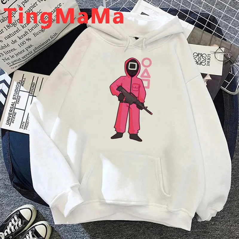 

Korean Tv Squid Game hoodies men grunge printed harajuku male pullover anime