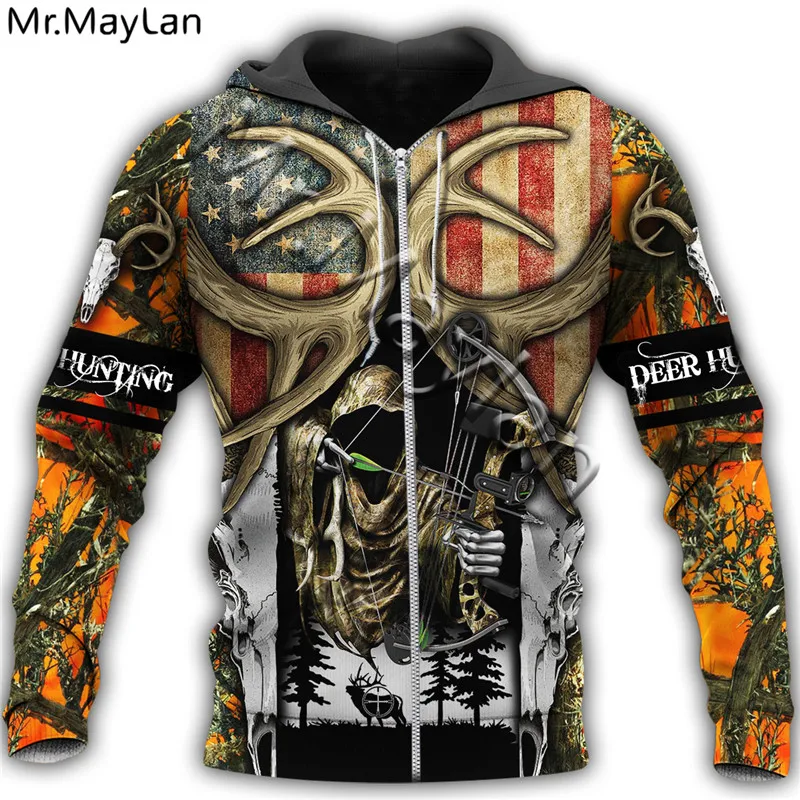

Deer Hunting 3D Print Hoodies men/women Harajuku Fashion Hooded Sweatshirt Autumn Hoody Casual streetwear hoodie Drop ship SL113