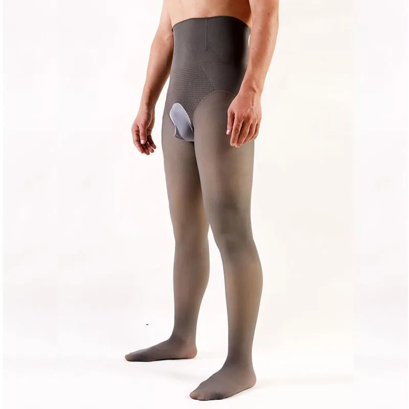 Men Sexy Warm Underwear Hip Lifting Slim Legs Winter Plush Thickened Tights Socks Penile Sheath Cock Pouch Thermal Pantyhose |