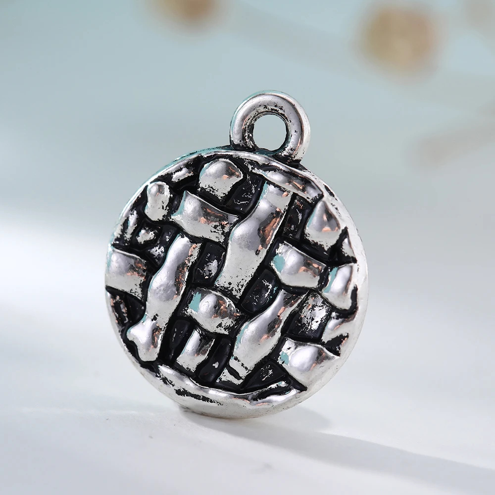 Skyrim 10 шт. серии вкусная еда яблочный пирог двухсторонние Подвески DIY модные