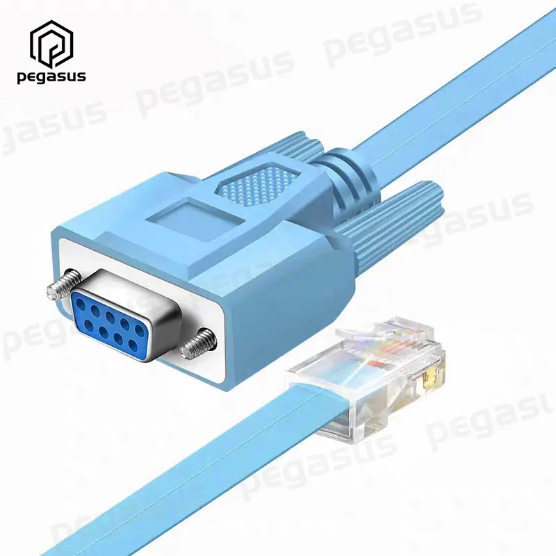 1 5 метров RJ45 8P8C штекер к 9-контактному RS232 RS-232 DB9 разъем маршрутизатора синий