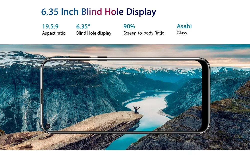 Oukitel C17 Pro, 6,35 дюйма, полный экран, 4 Гб ОЗУ, 64 Гб ПЗУ, 13 МП, тройная камера заднего вида, смартфон MT6763, четыре ядра, 3900 мАч, 4G, мобильный телефон