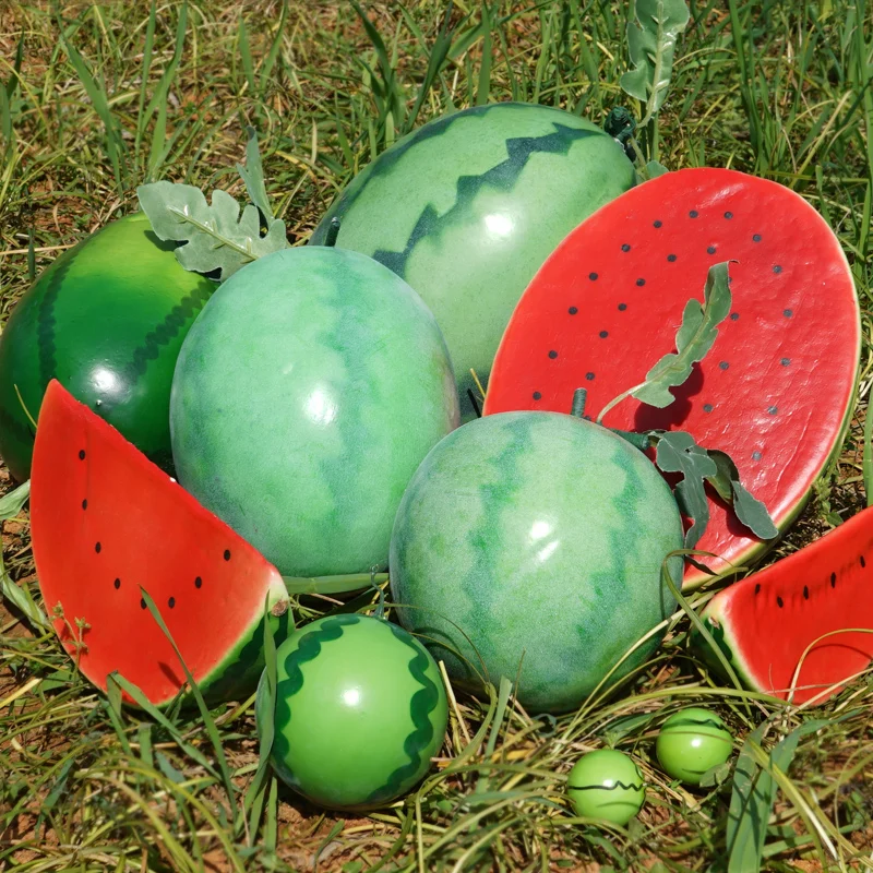 

Simulation Watermelon Model Fake Watermelon Slices Fruit and Vegetable Photography Home Decoration Props Toy Plastic Studio