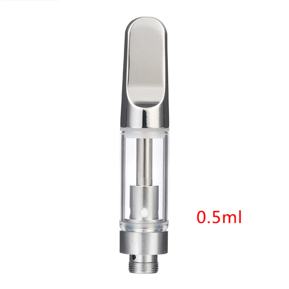 0.5ml Silver atomize Электронная сигарета CBD, перо для электронной сигареты комплект 350mah батарея rdta распылитель масло воздушный переключатель испаритель кальян ручка против воздуха стручок пара - Цвет: 0.5ml Silver atomize
