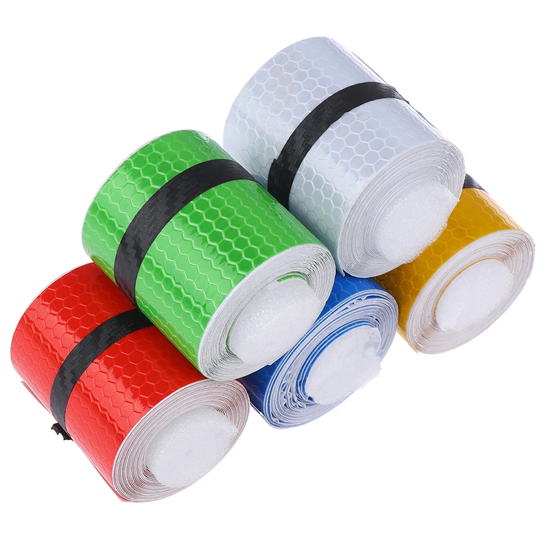 

5cmx300cm Safety Mark Warning Conspicuity Tapes Film Sticker Car Truck Motorcycle Stickers Reflective Tape Bicycle Stickers