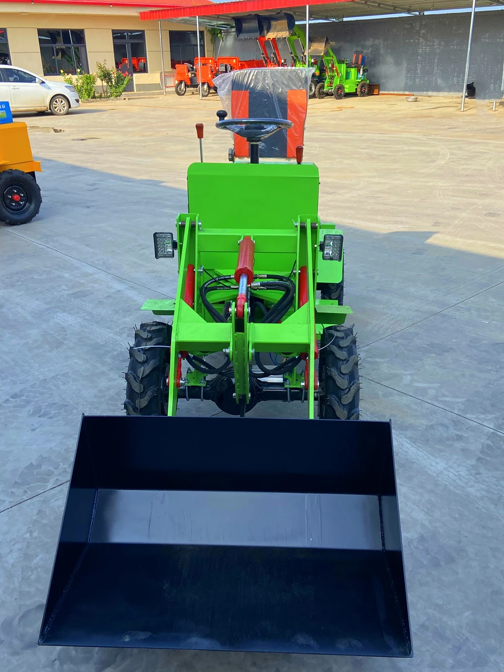 Фронтальный Электрический мини-погрузчик для груза с 4 колесами | Инструменты